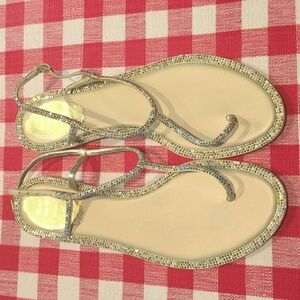 Rene Caovilla crystal sandals.